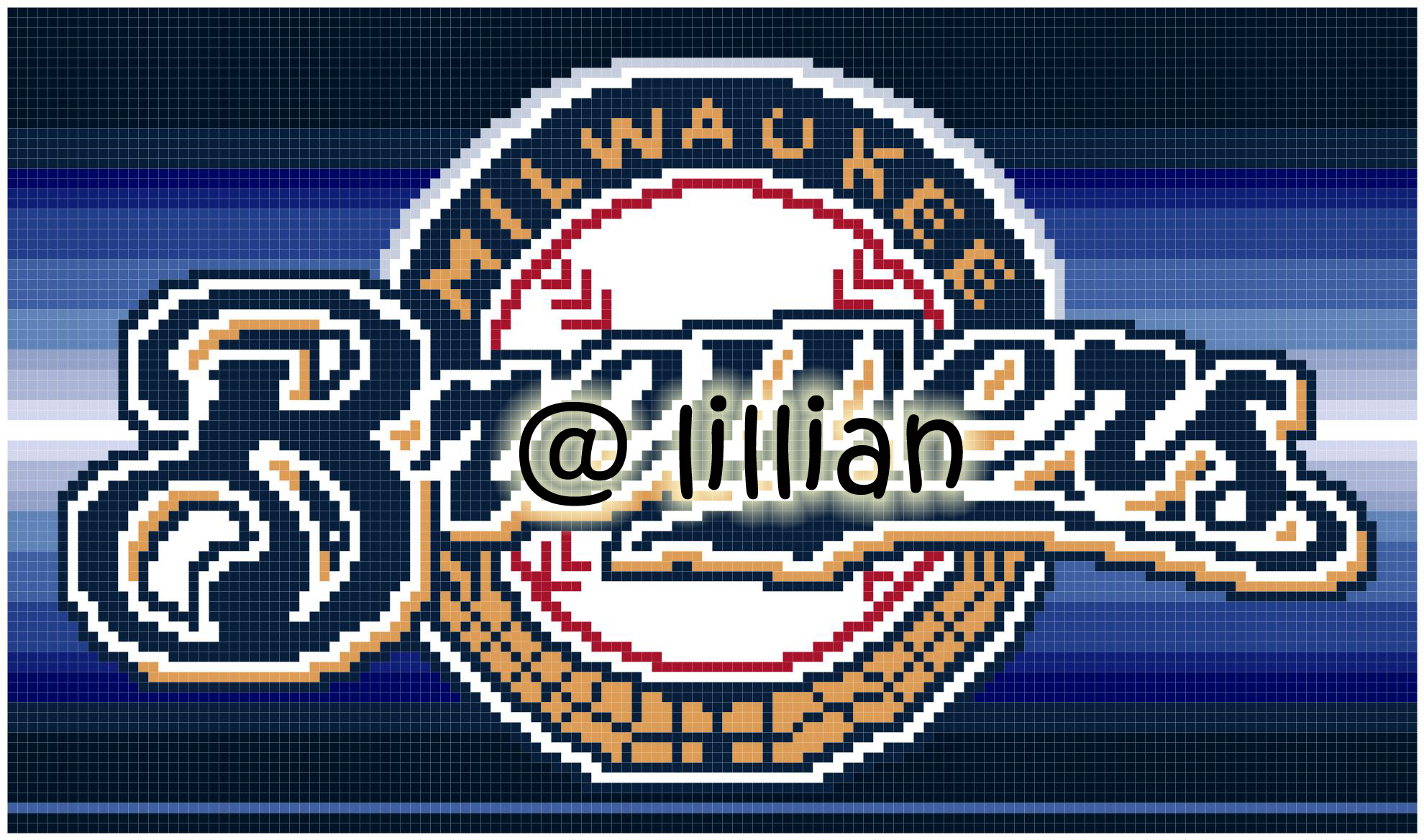 PDF ~MLB MILWAUKEE BREWERS Counted Cross Stitch PATTERN