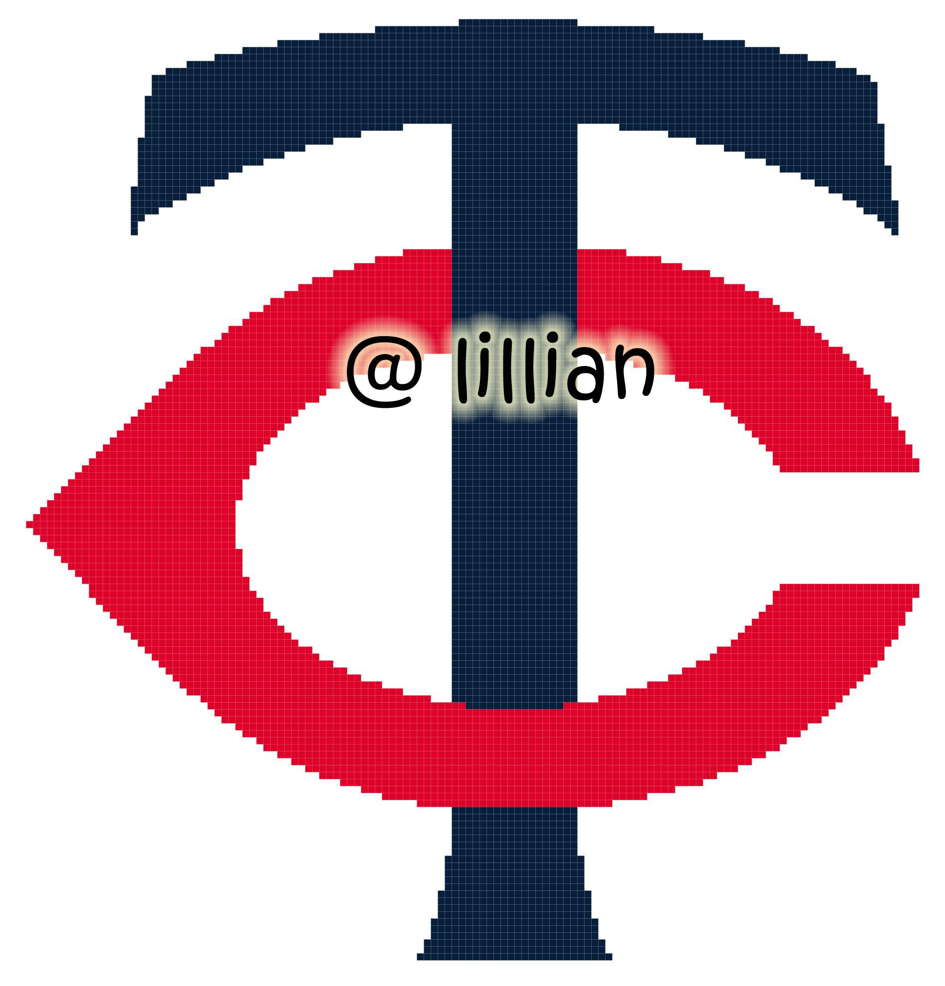 PDF ~MLB MINNESOTA TWINS NN Counted Cross Stitch PATTERN