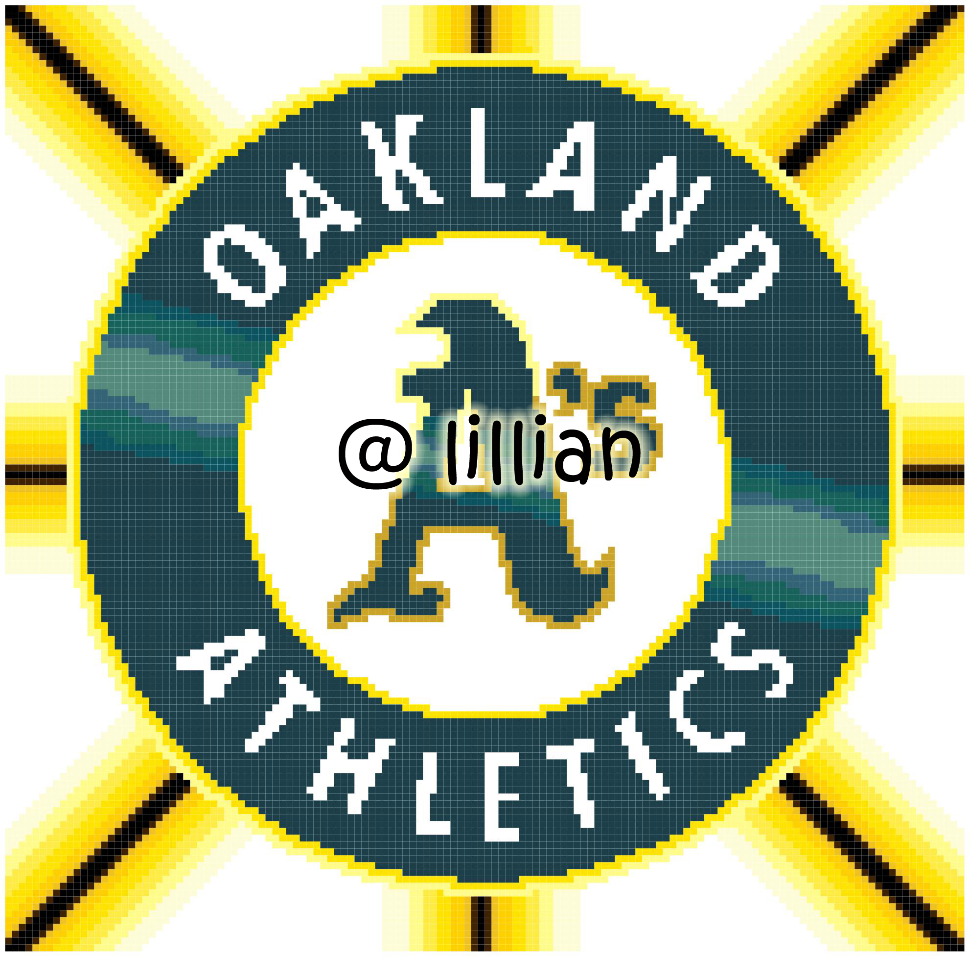 MLB ~ OAKLAND ATHLETICS Counted Cross Stitch KIT