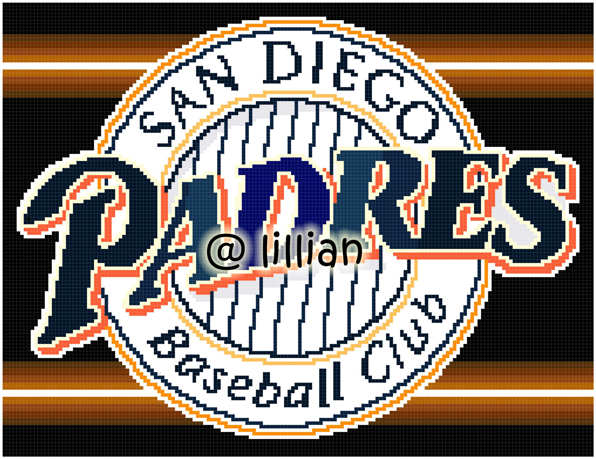 MLB ~ SAN DIEGO PADRES Counted Cross Stitch KIT