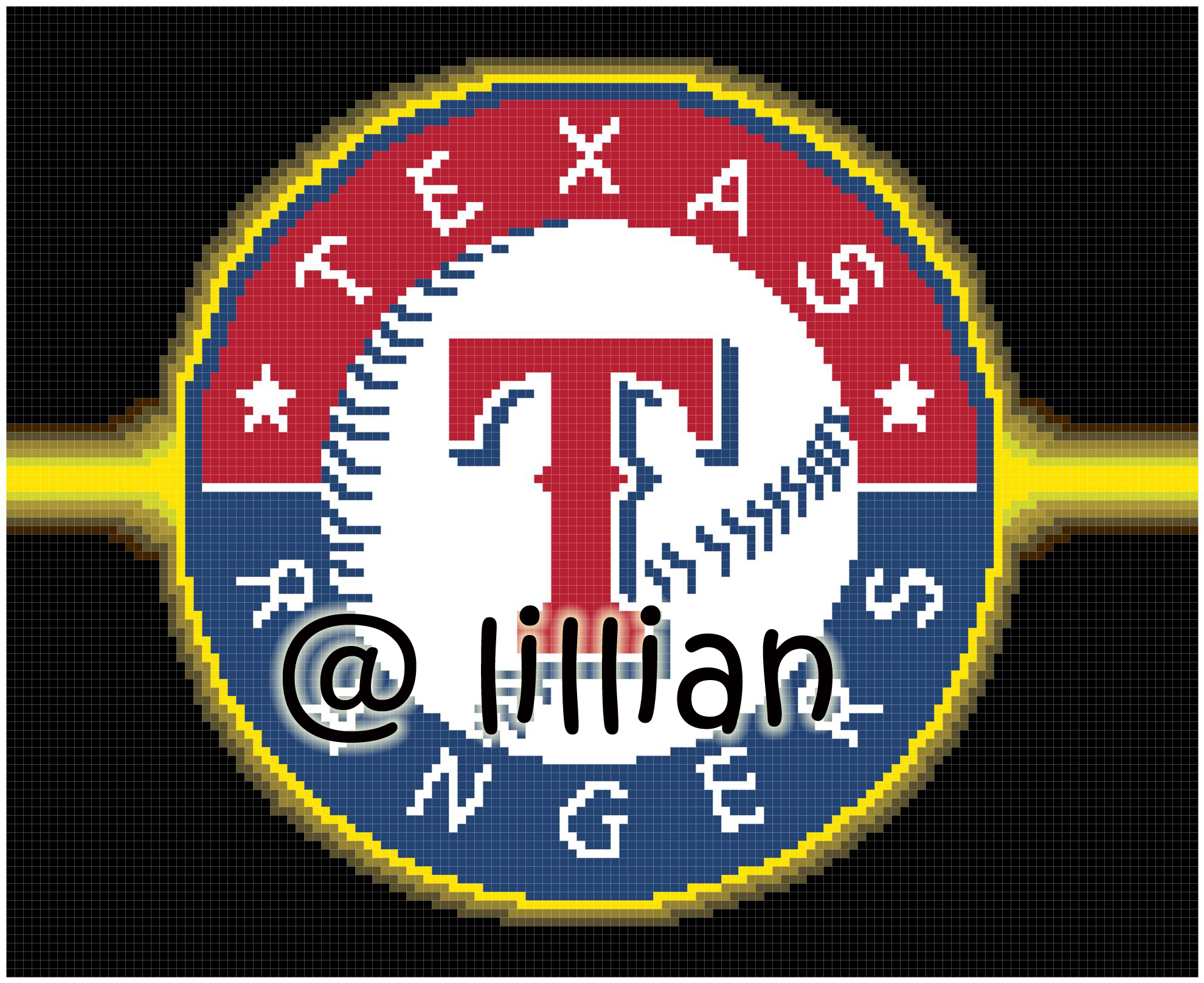 MLB ~ TEXAS RANGERS Counted Cross Stitch KIT