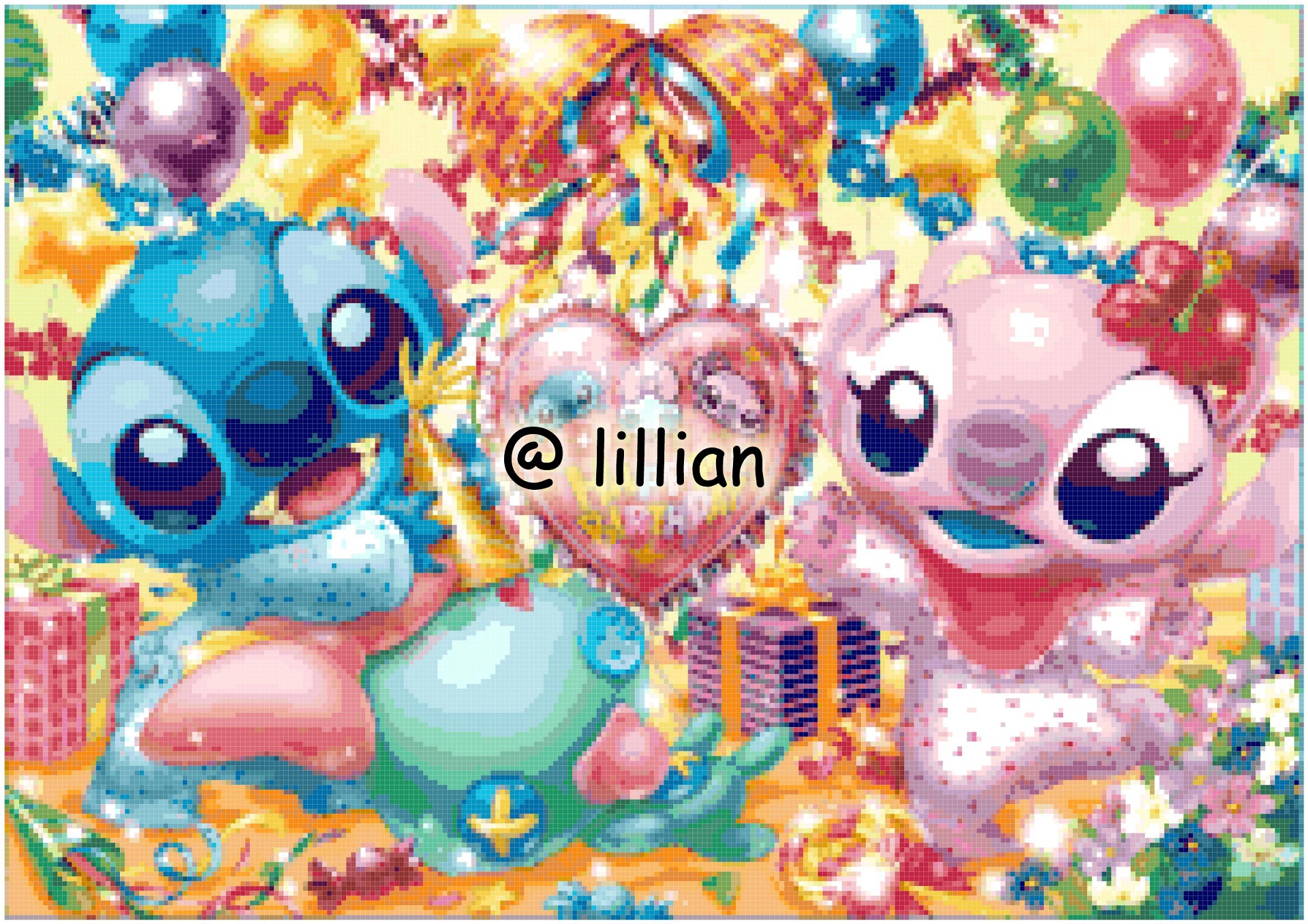 PDF ~BABY STITCH BABY ANGEL BIRTHDAY Counted Cross Stitch PATTERN