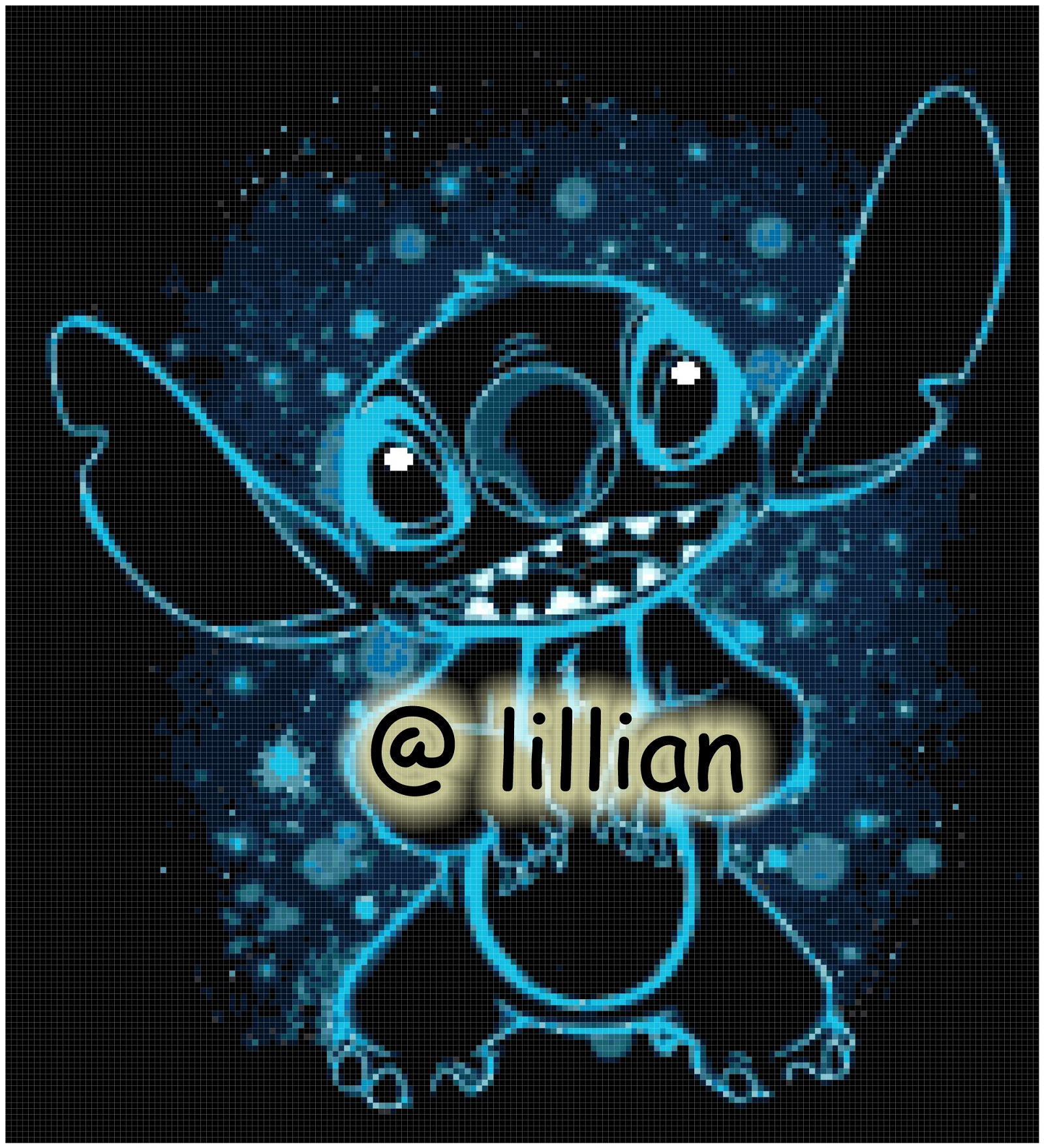 PDF ~STITCH WATERCOLOR SHINING POTRAIT Counted Cross Stitch PATTERN