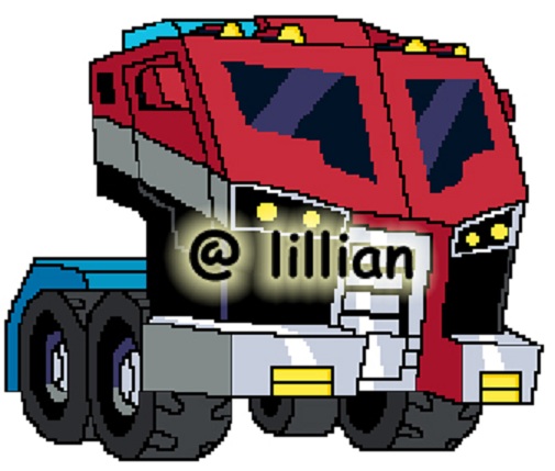 PDF ~TRANSFORMERS OPTIMUS PRIME AUTOBOT Counted Cross Stitch PATTERN