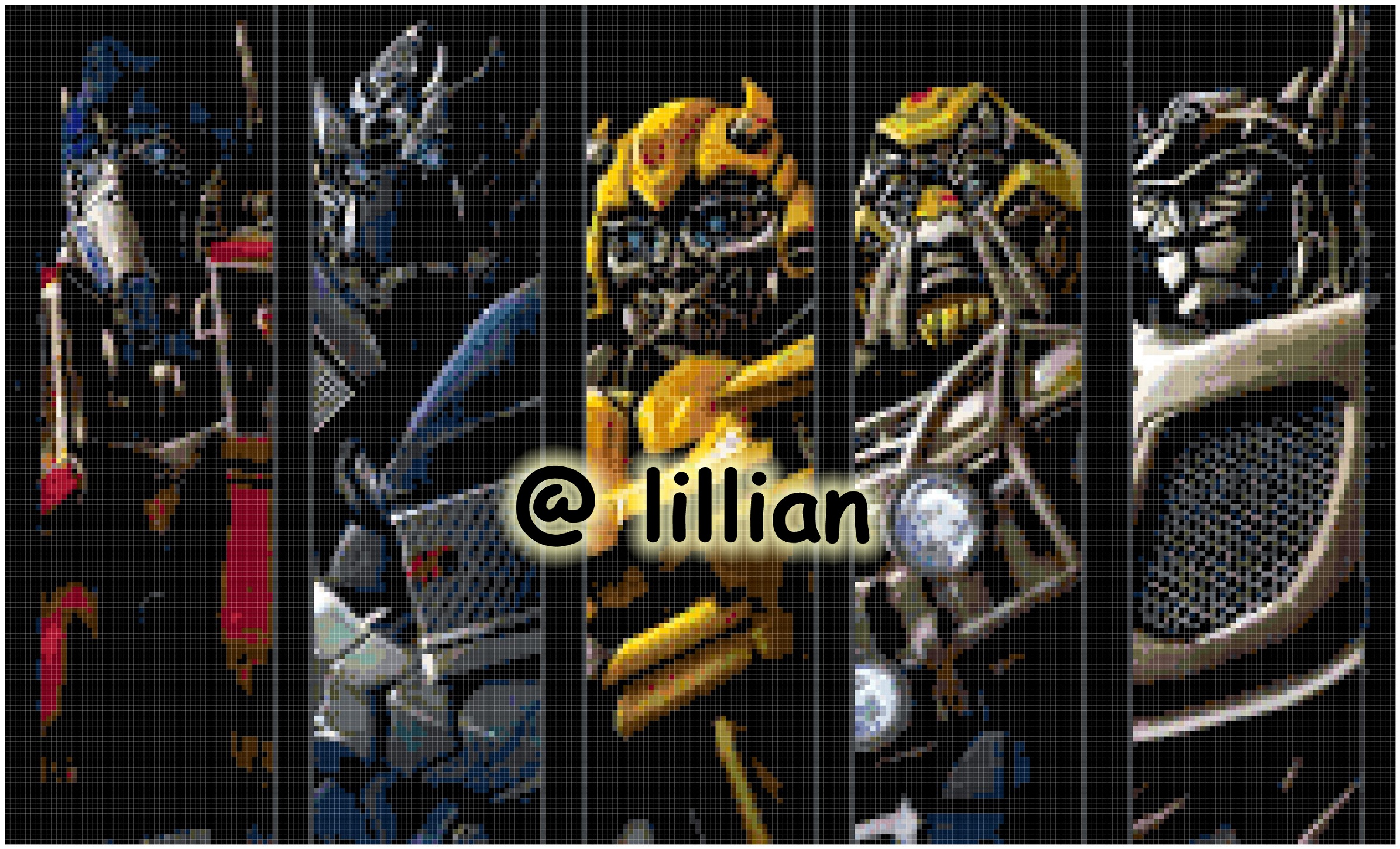 PDF ~ TRANSFORMER AUTOBOT OPTIMUS PRIME IRONHEAD BUMBLEBEE RATCHET JAZZ Counted Cross Stitch PATTERN