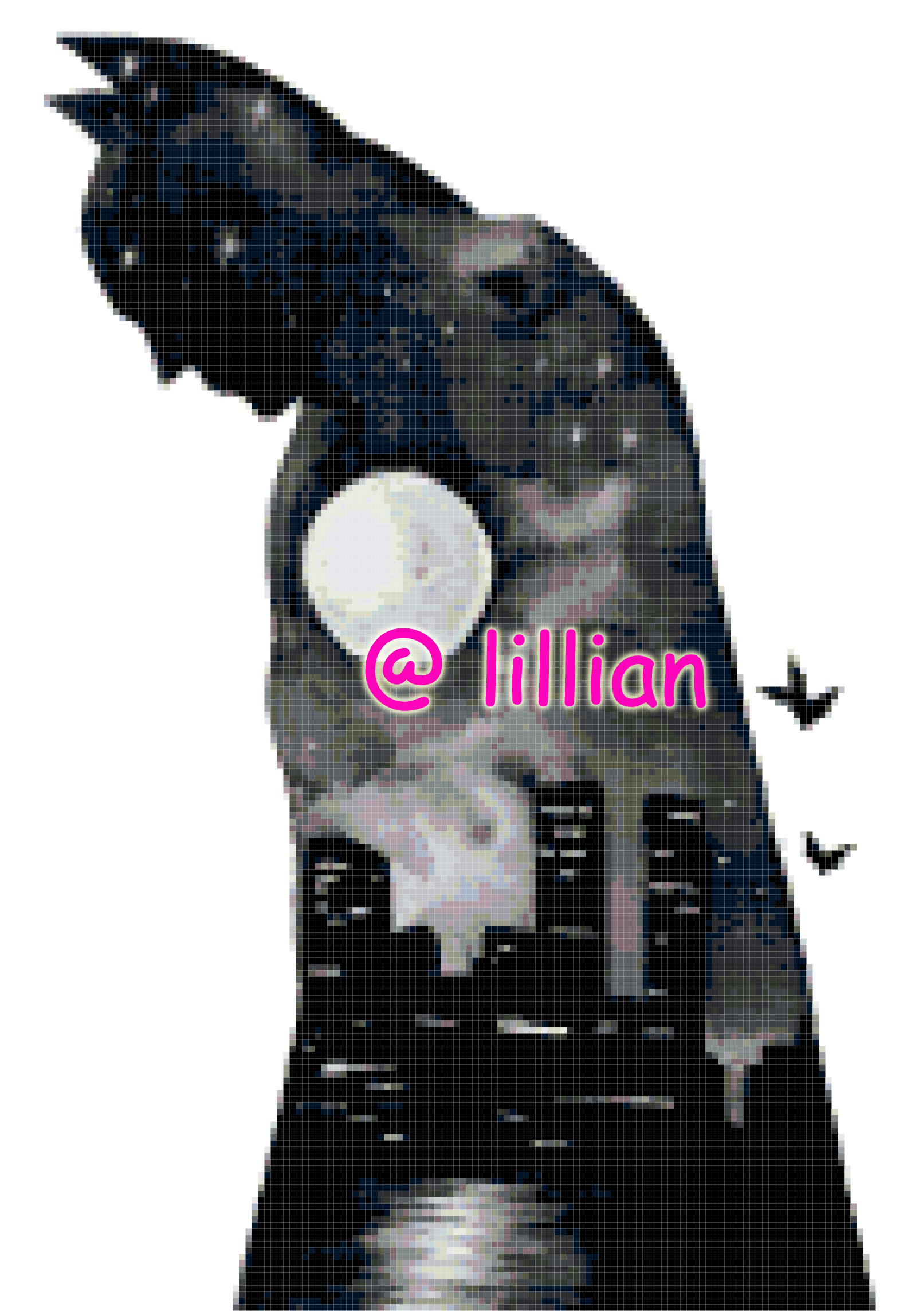 PDF ~ BATMAN FACE POTRAIT SILHOUETTE Counted Cross Stitch PATTERN