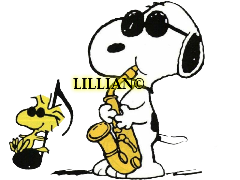 PDF ~ SNOOPY WOODSTOCK PLAYING JAZZ Counted Cross Stitch PATTERN