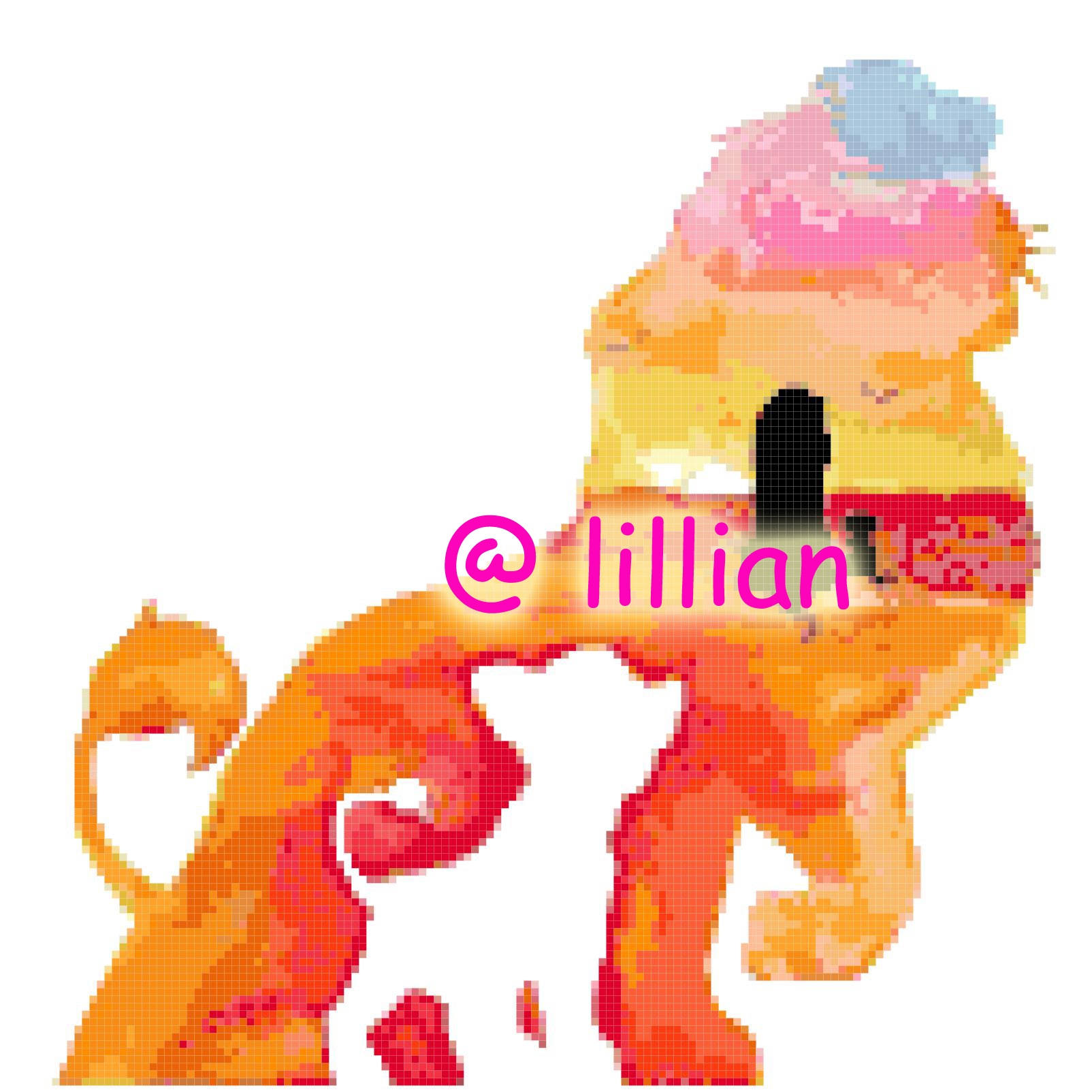 PDF ~ SIMBA AND NALA FACE POTRAIT SILHOUETTE Counted Cross Stitch PATTERN