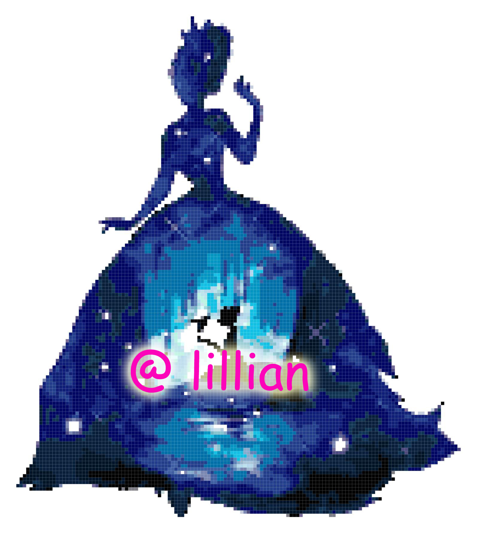 PDF ~ PRINCESS TIANA POTRAIT SILHOUETTE Counted Cross Stitch PATTERN