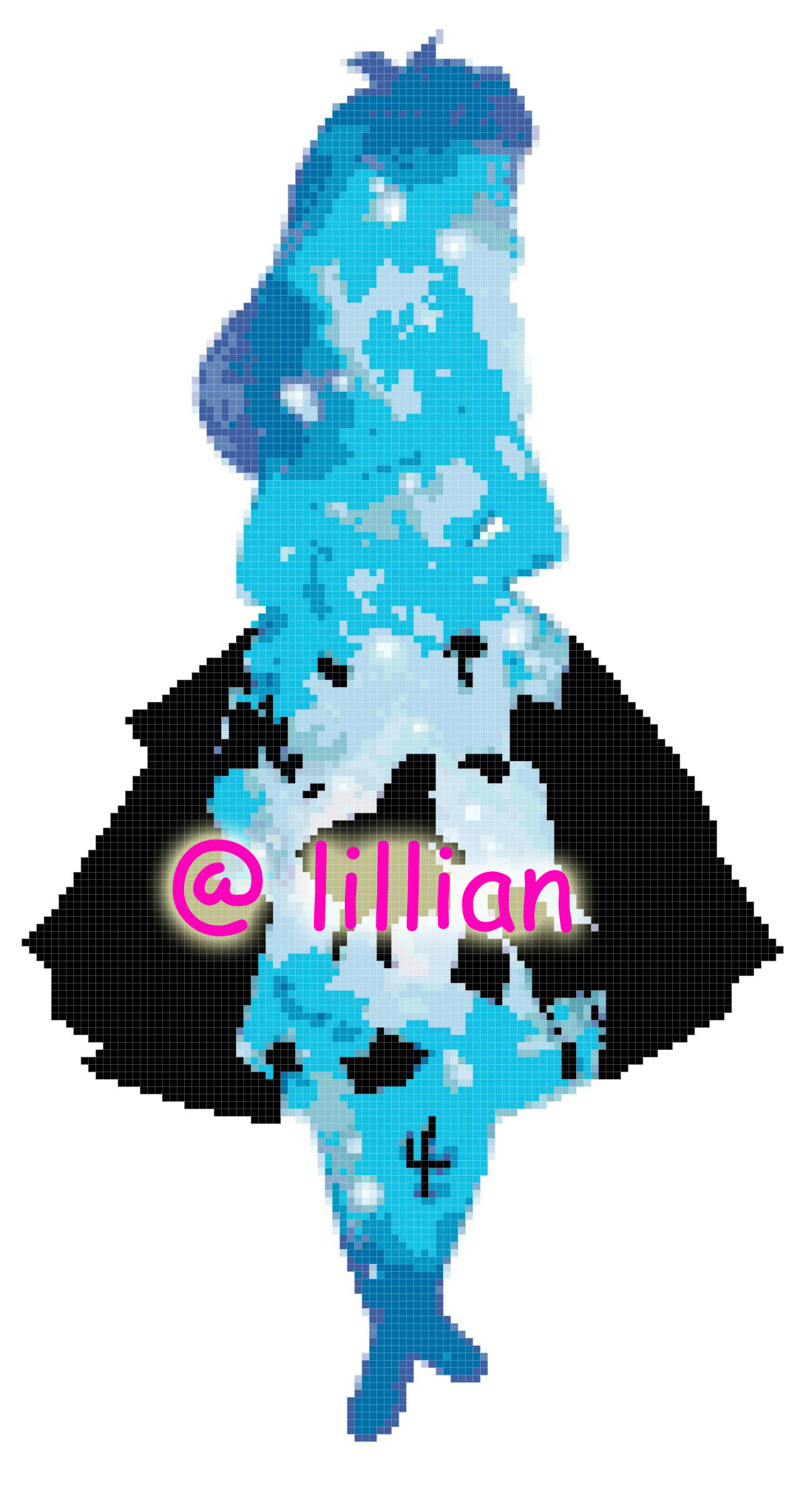 PDF ~ PRINCESS ALICE IN WONDERLAND POTRAIT SILHOUETTE Counted Cross Stitch PATTERN