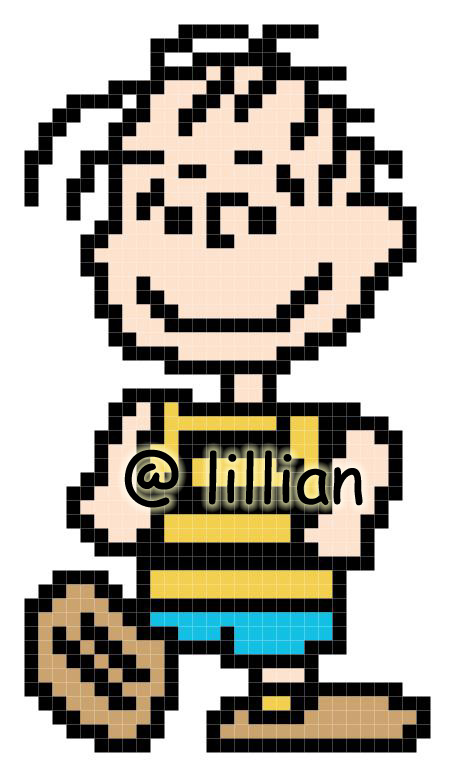 PDF ~ SNOOPY LINUS Ornament Counted Cross Stitch PATTERN