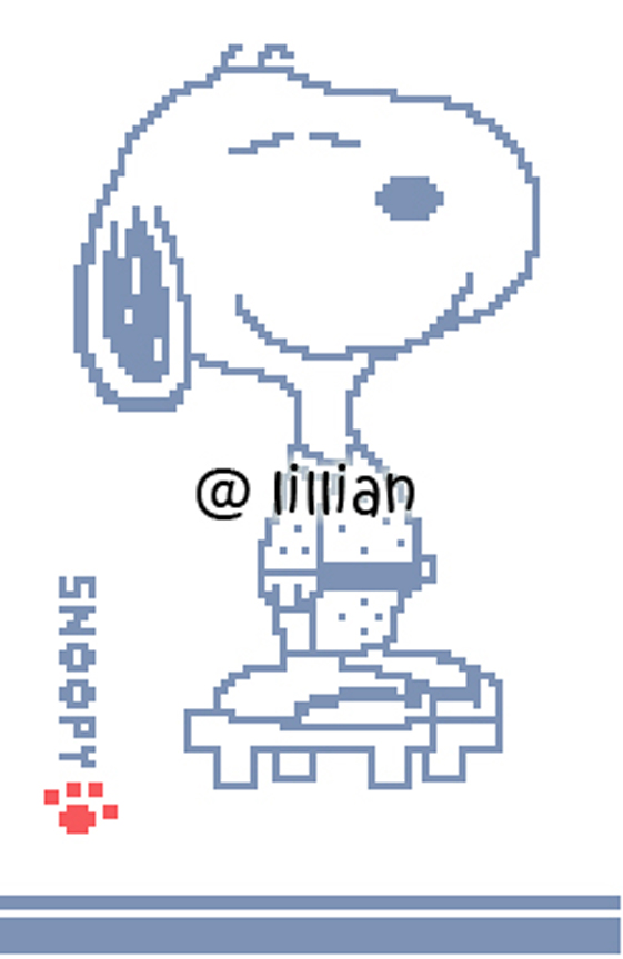PDF ~ SNOOPY IN KIMONO COSTUME Counted Cross Stitch PATTERN