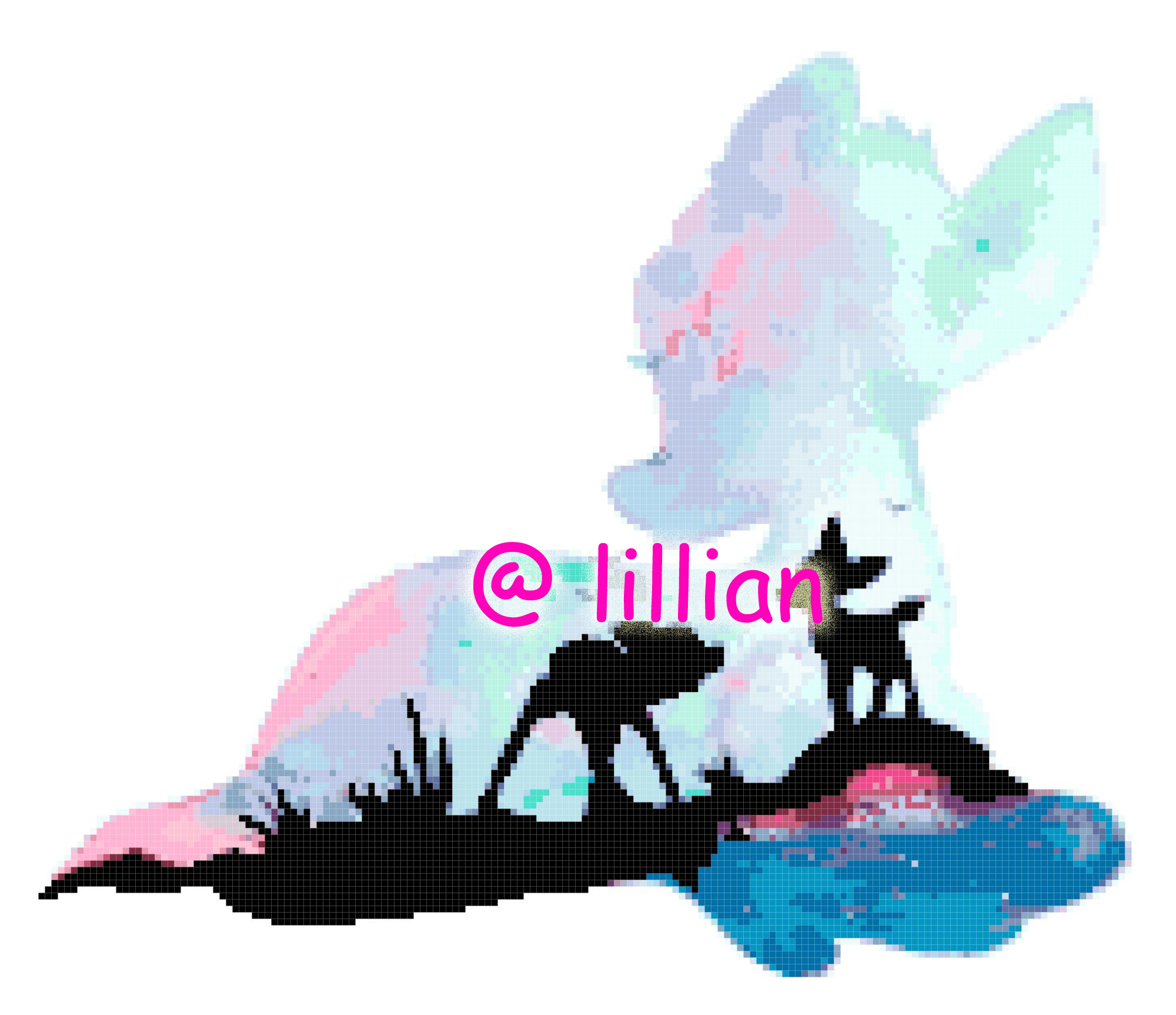 PDF ~ BAMBI POTRAIT SILHOUETTE Counted Cross Stitch PATTERN