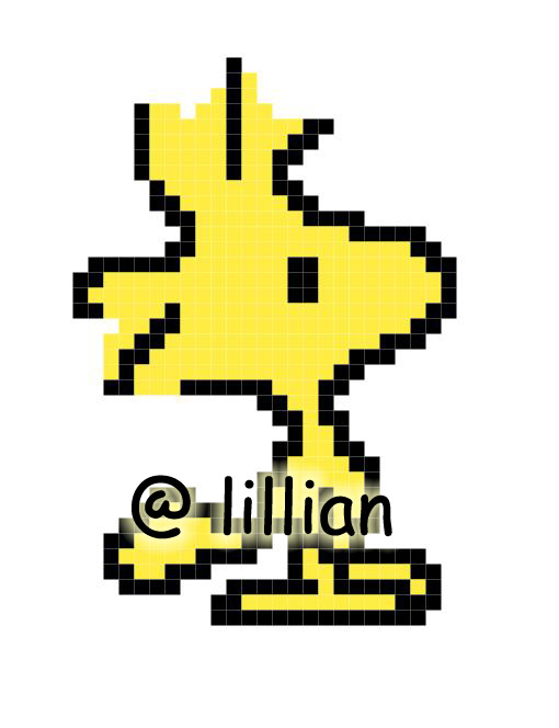 PDF ~ SNOOPY WOODSTOCK Ornament Counted Cross Stitch PATTERN