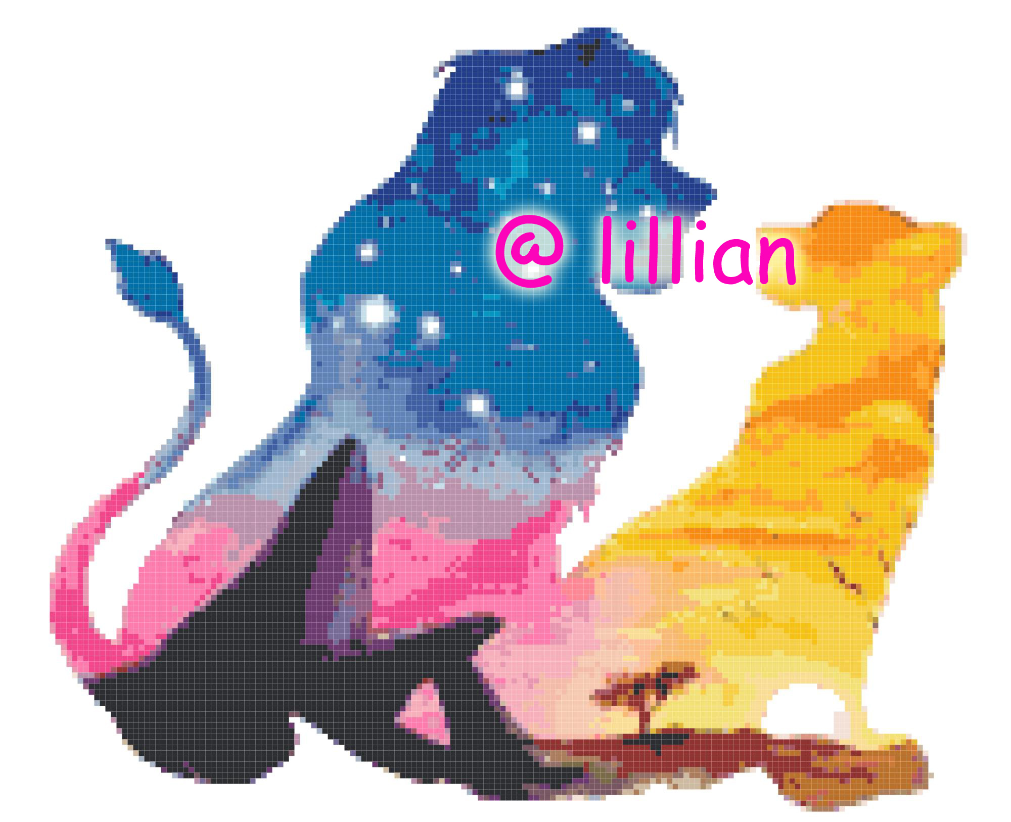 PDF ~ SIMBA AND NALA POTRAIT SILHOUETTE Counted Cross Stitch PATTERN