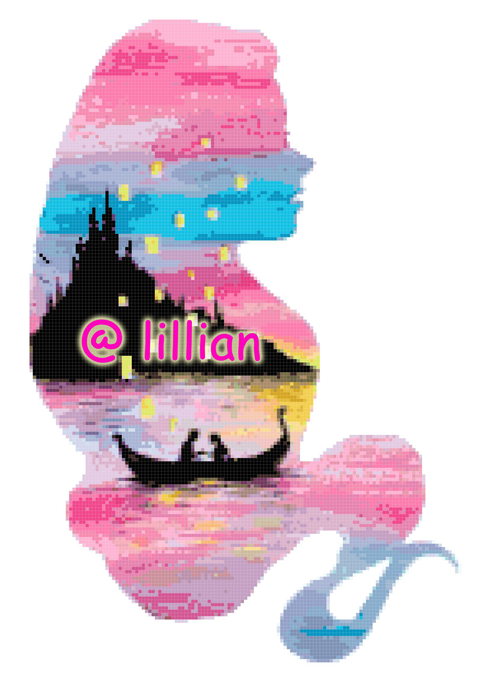 PDF ~ PRINCESS RAPUNZEL FACE POTRAIT SILHOUETTE Counted Cross Stitch PATTERN