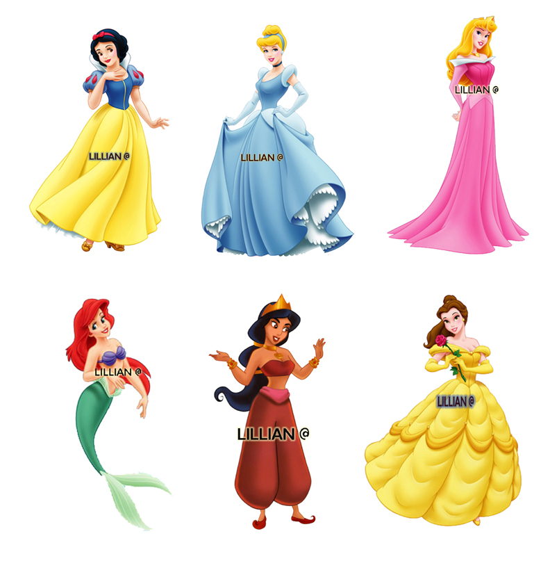 PDF ~ PRINCESS O Set of 6 SNOW WHITE CINDERELLA ARIEL SLEEPING BEAUTY JASMINE BELLE Counted Cross Stitch PATTERNS