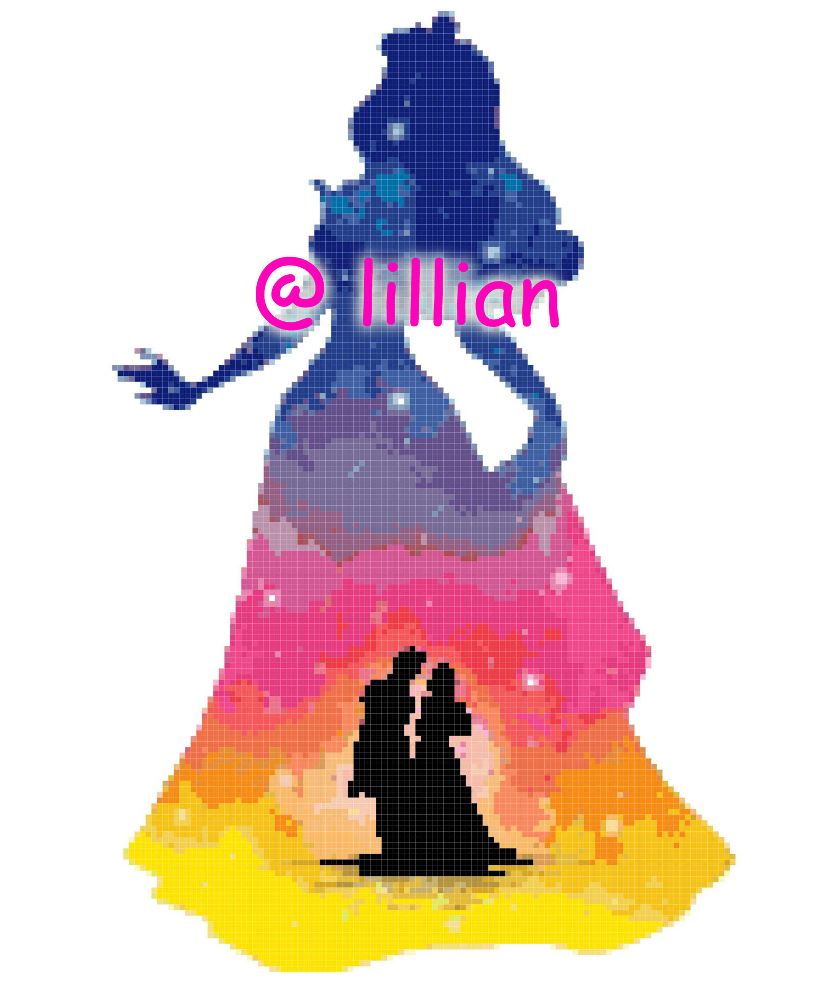 PDF ~ PRINCESS SLEEPING BEAUTY POTRAIT SILHOUETTE Counted Cross Stitch PATTERN