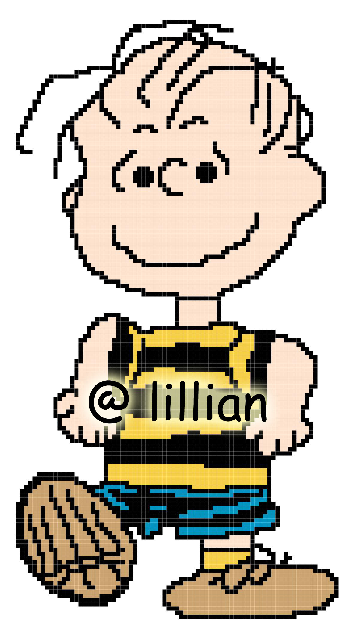 PDF ~ SNOOPY LINUS Counted Cross Stitch PATTERN