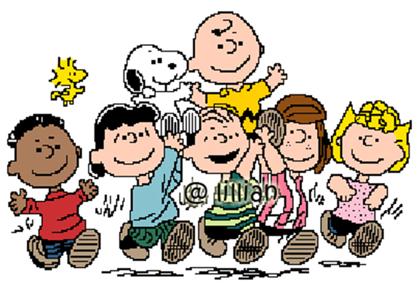 PDF ~ SNOOPY PEANUT GANGS FRIENDS Counted Cross Stitch PATTERN