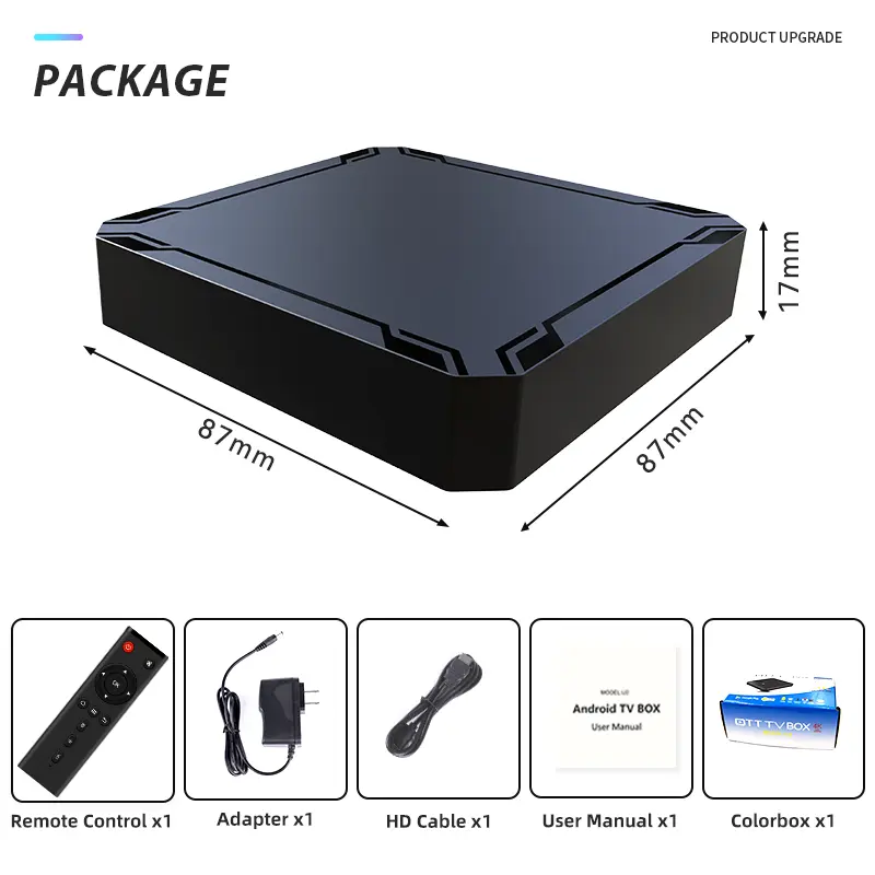 TVB-103 : Mini TV Box (2GB RAM + 16GB ROM, Compact Design, AV Output)