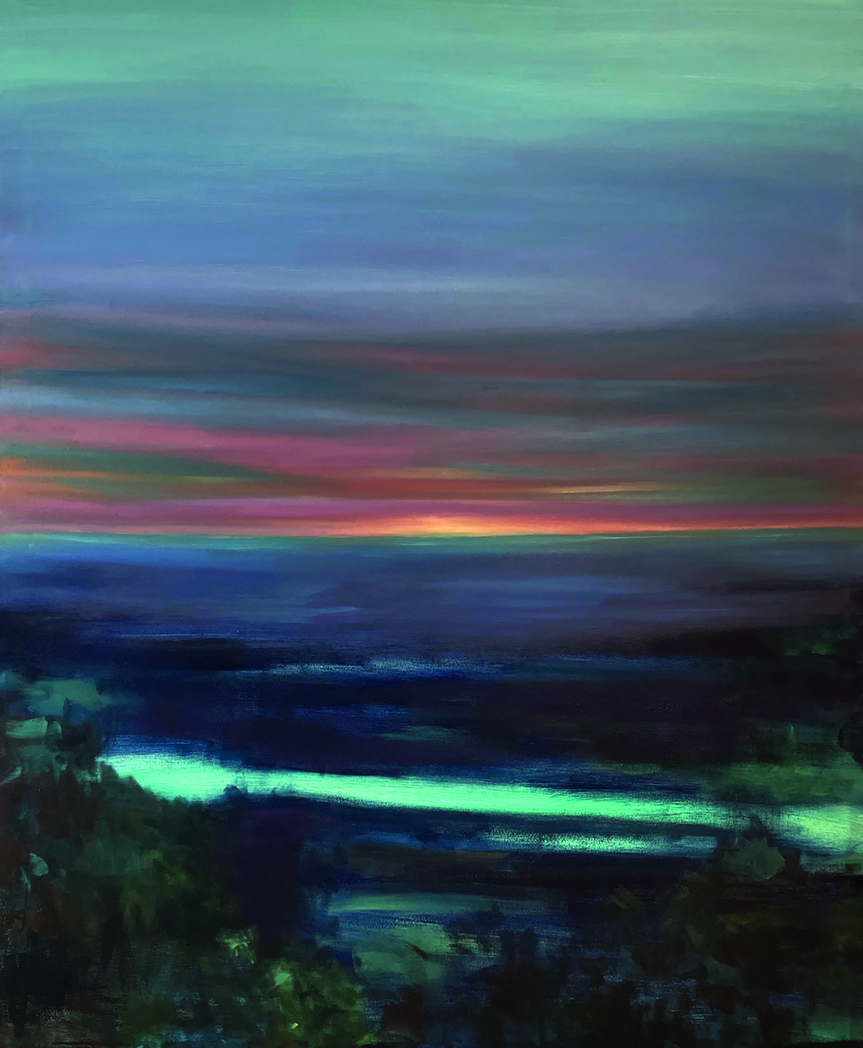 WATER SERIE 2- SUNSET PORTUGAL 100X80 CM