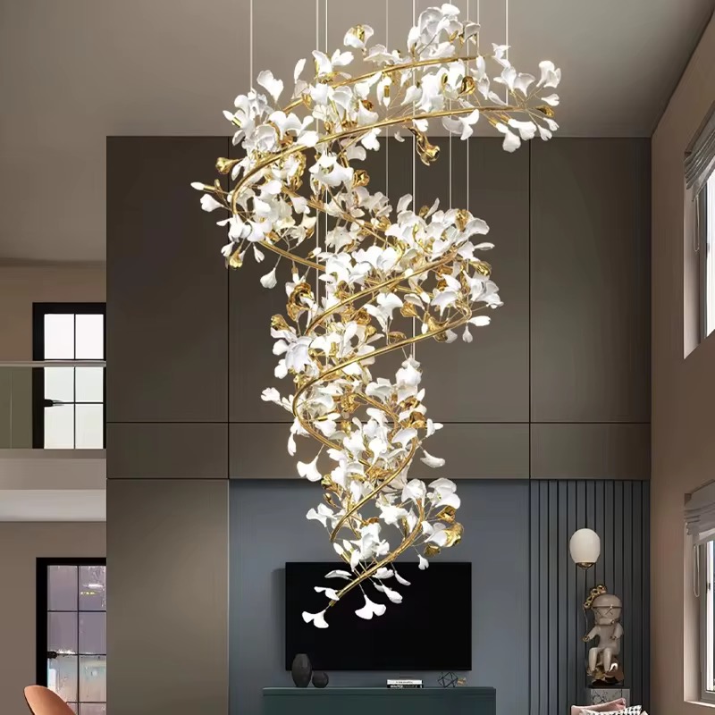 Elegant Spiral Chandelier
