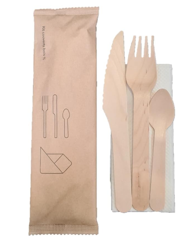 Kit couverts en bois