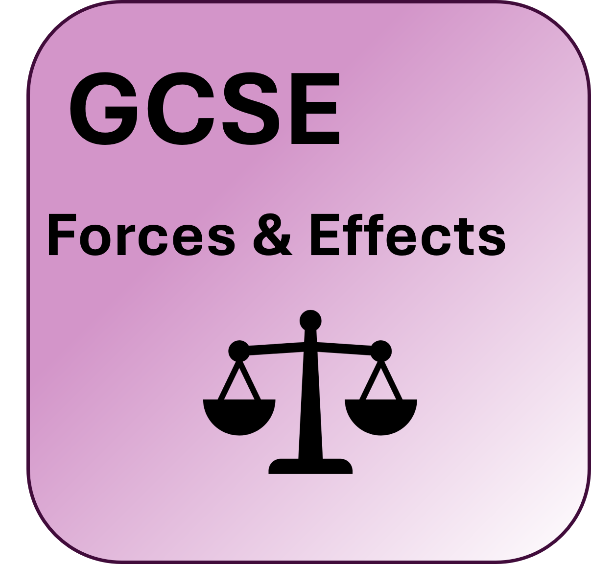 GCSE Forces & Effects Practice Pack