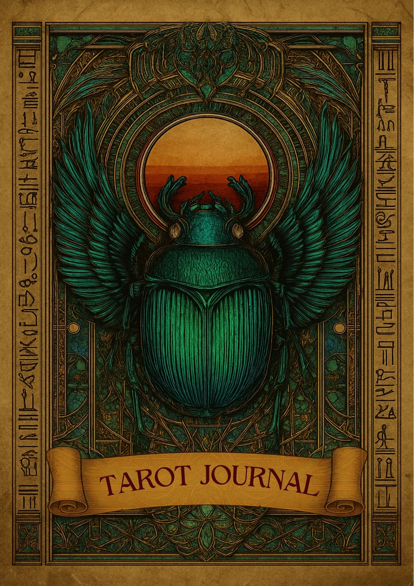 Printable Tarot Journal- Daily Card Reflections & Tarot spreads