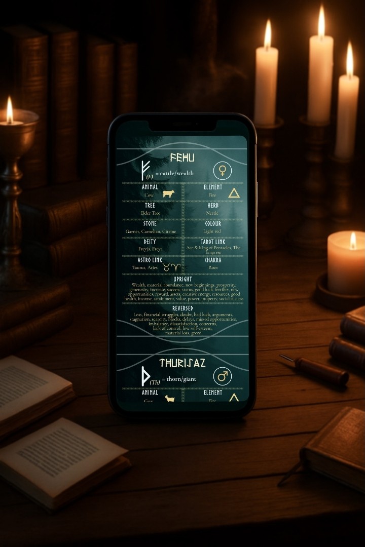 Rune Cheat Sheet PDF: Elder Futhark Meanings