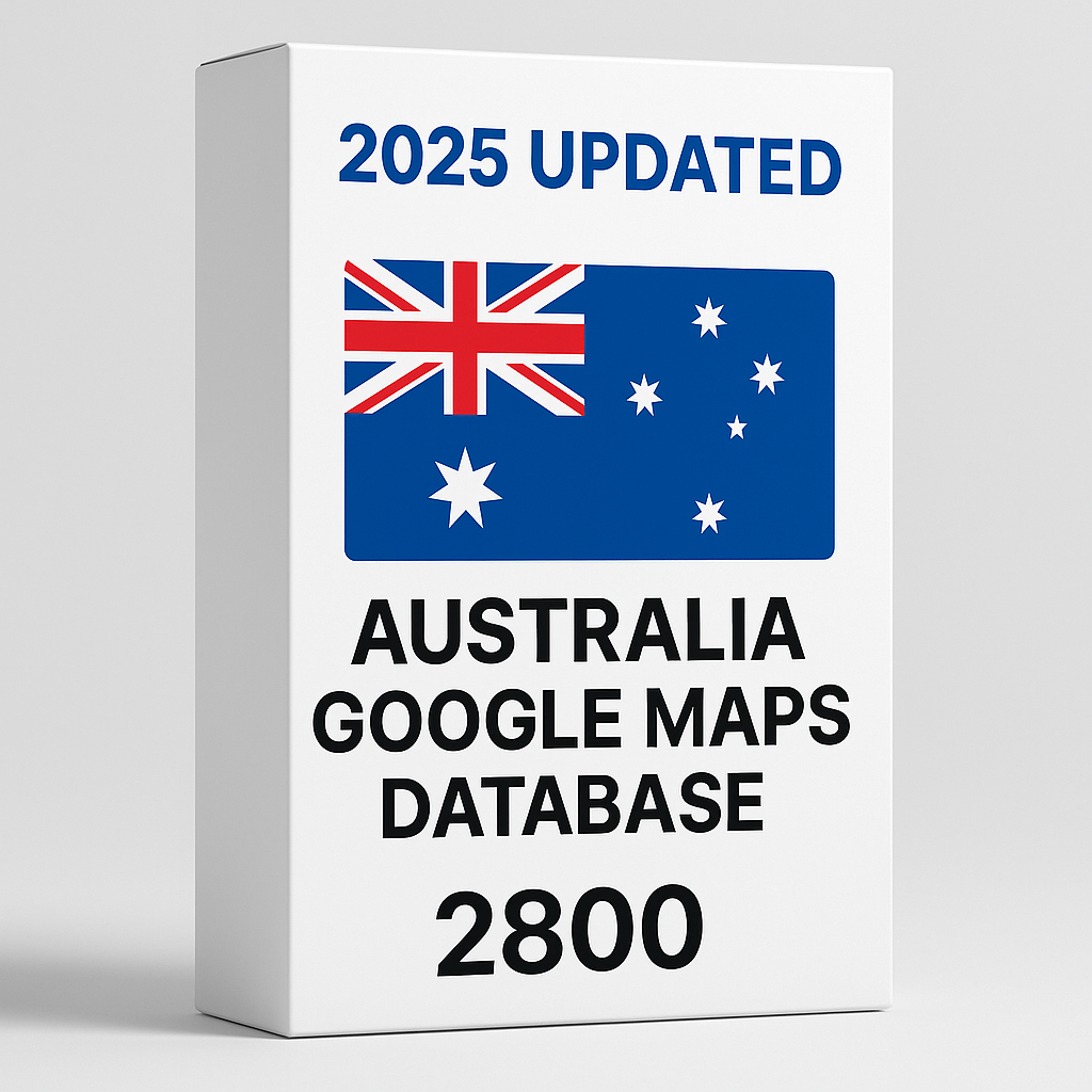 Australia Google Maps Database