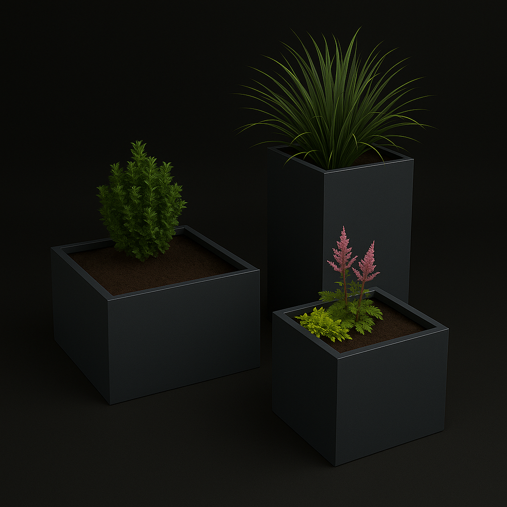 WELDUS Kvadratinis Vazonas