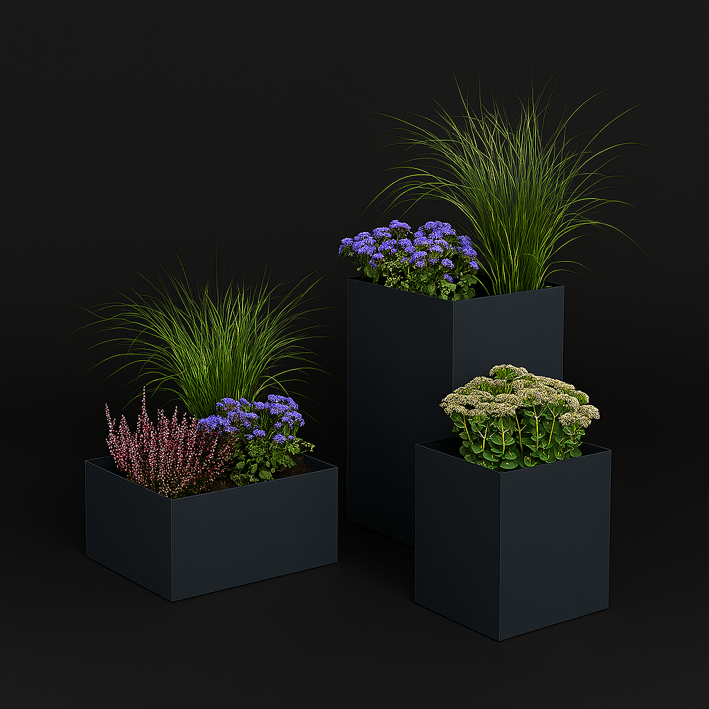 BRUTUS Kvadratinis Vazonas