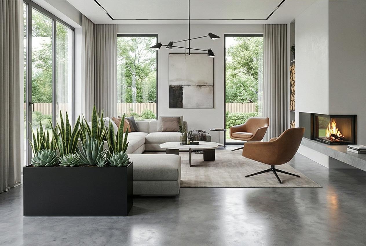 BRUTUS Dažytas stačiakampis vazonas