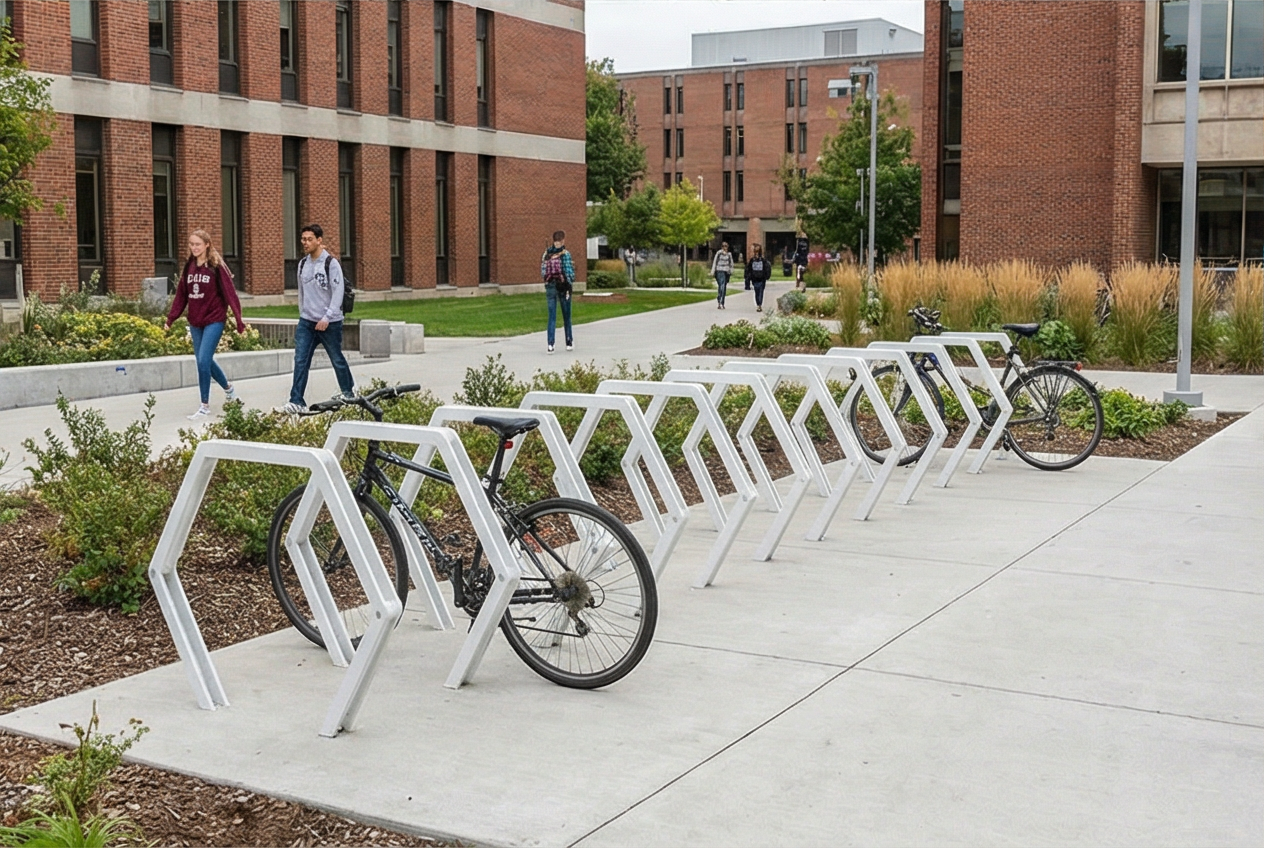 ŽIEDAS Šešiakampis dviračių stovas