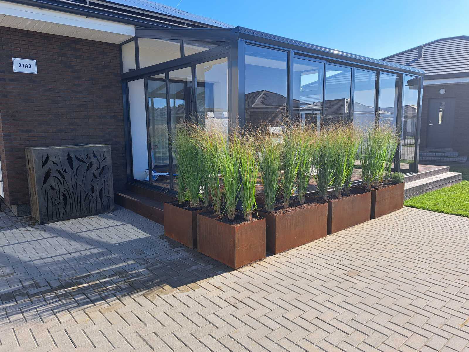 BRUTUS Corten stačiakampis vazonas