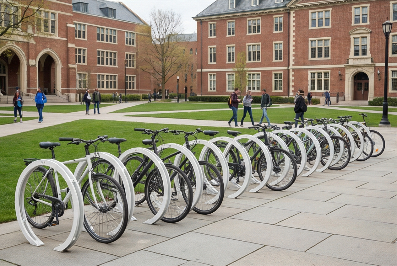 ŽIEDAS Apvalus dviračių stovas