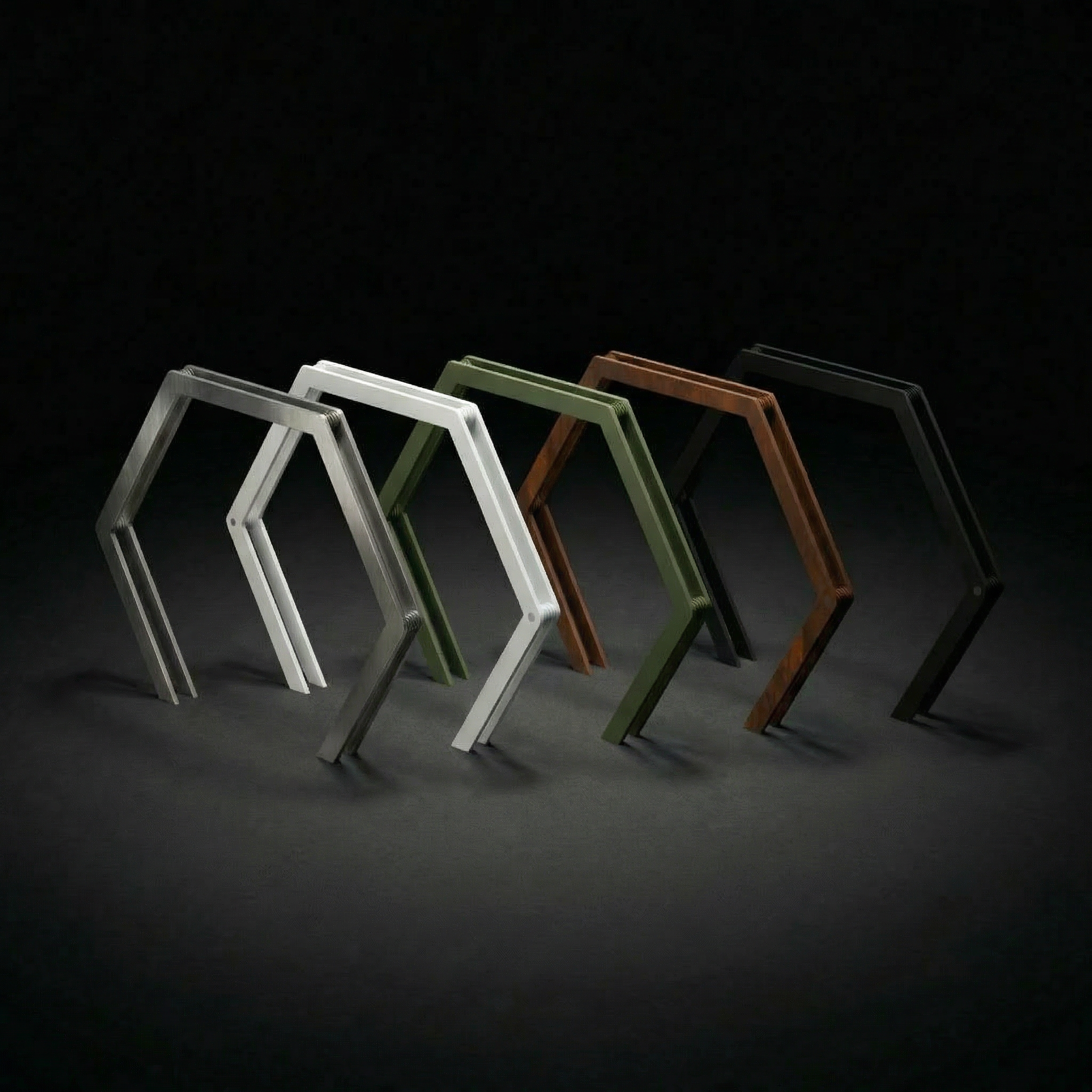 ŽIEDAS Šešiakampis dviračių stovas