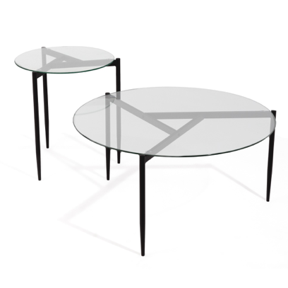 Mesas de centro de cristal