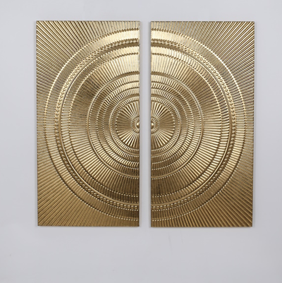 Cuadro decorativo de pared dorado