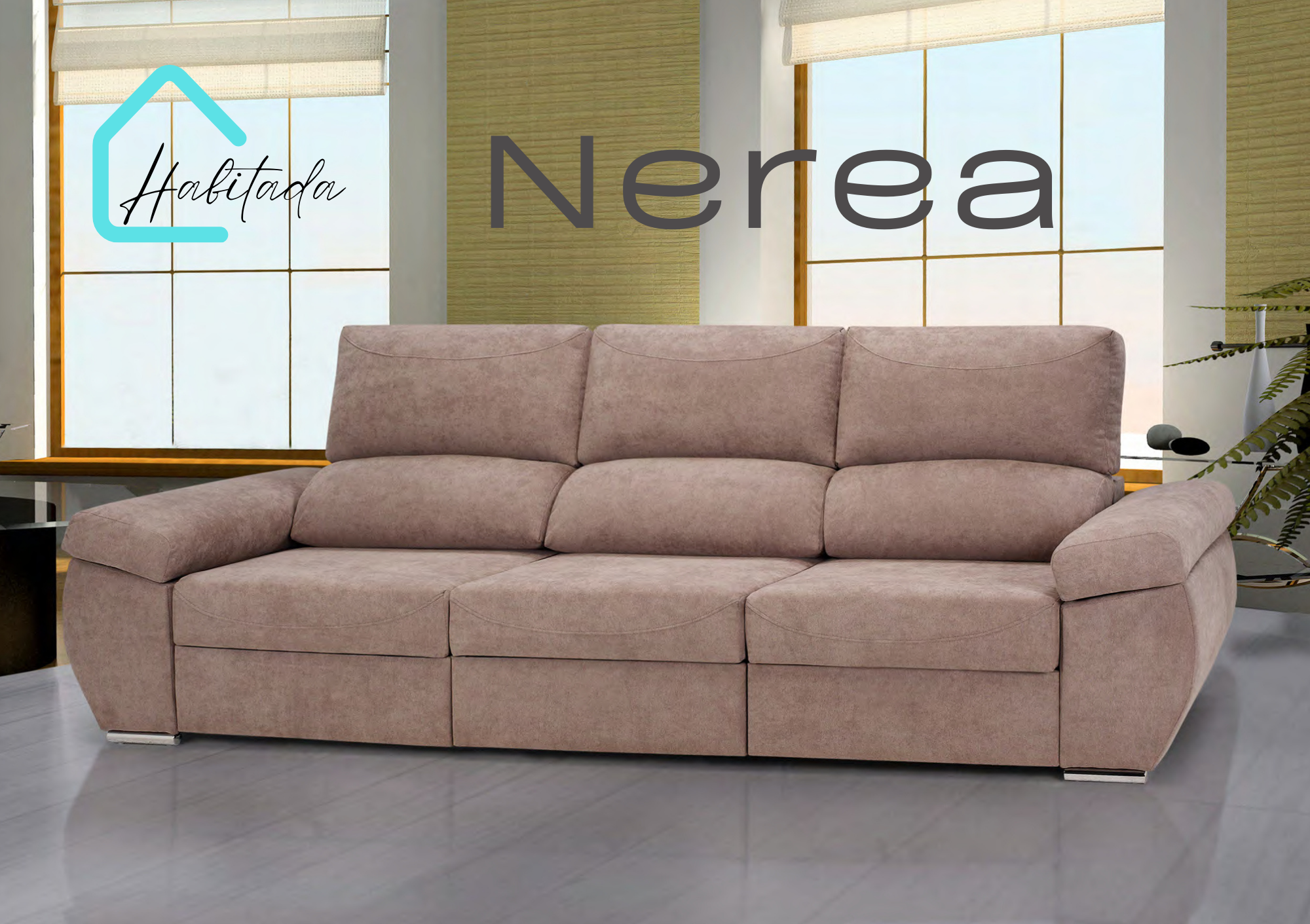 Sofá 3 asientos Nerea