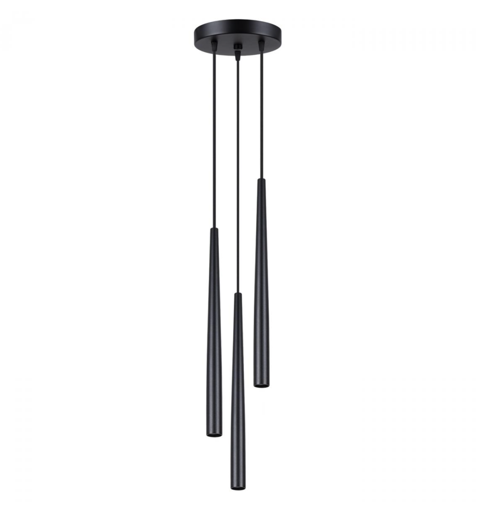 Sollux Lámpara pedant BLISS 3P negra N/A