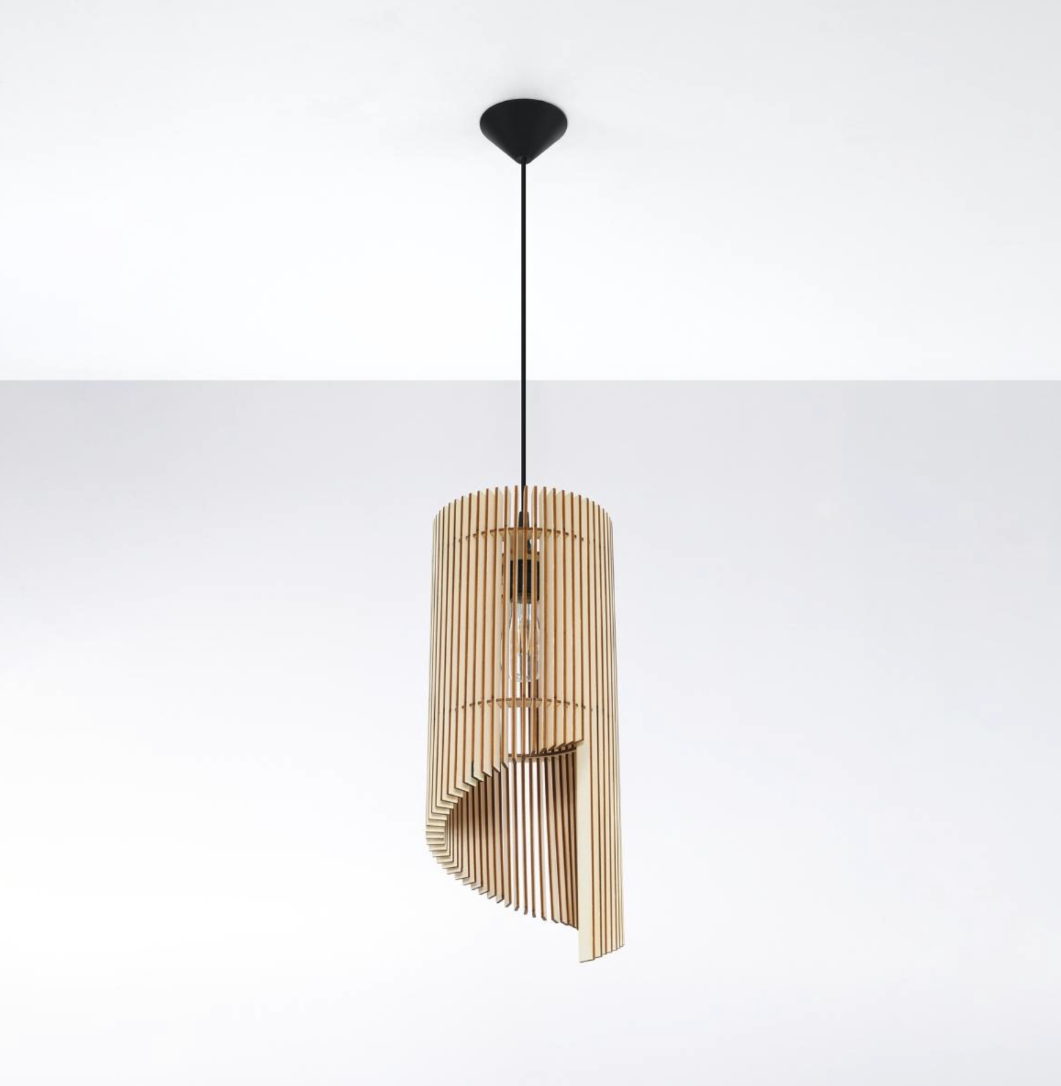 Sollux Lámpara colgante ALEXIA madera