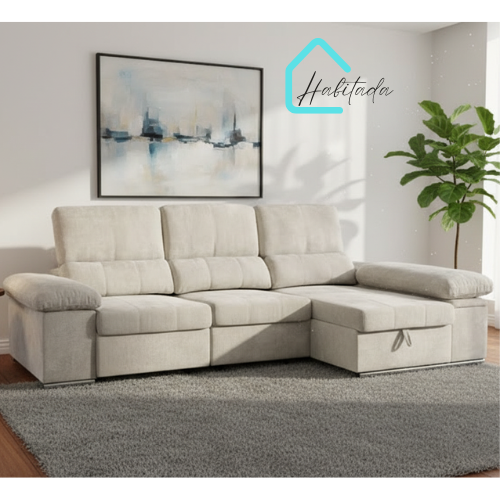 Sofá chaiseslongue Alma