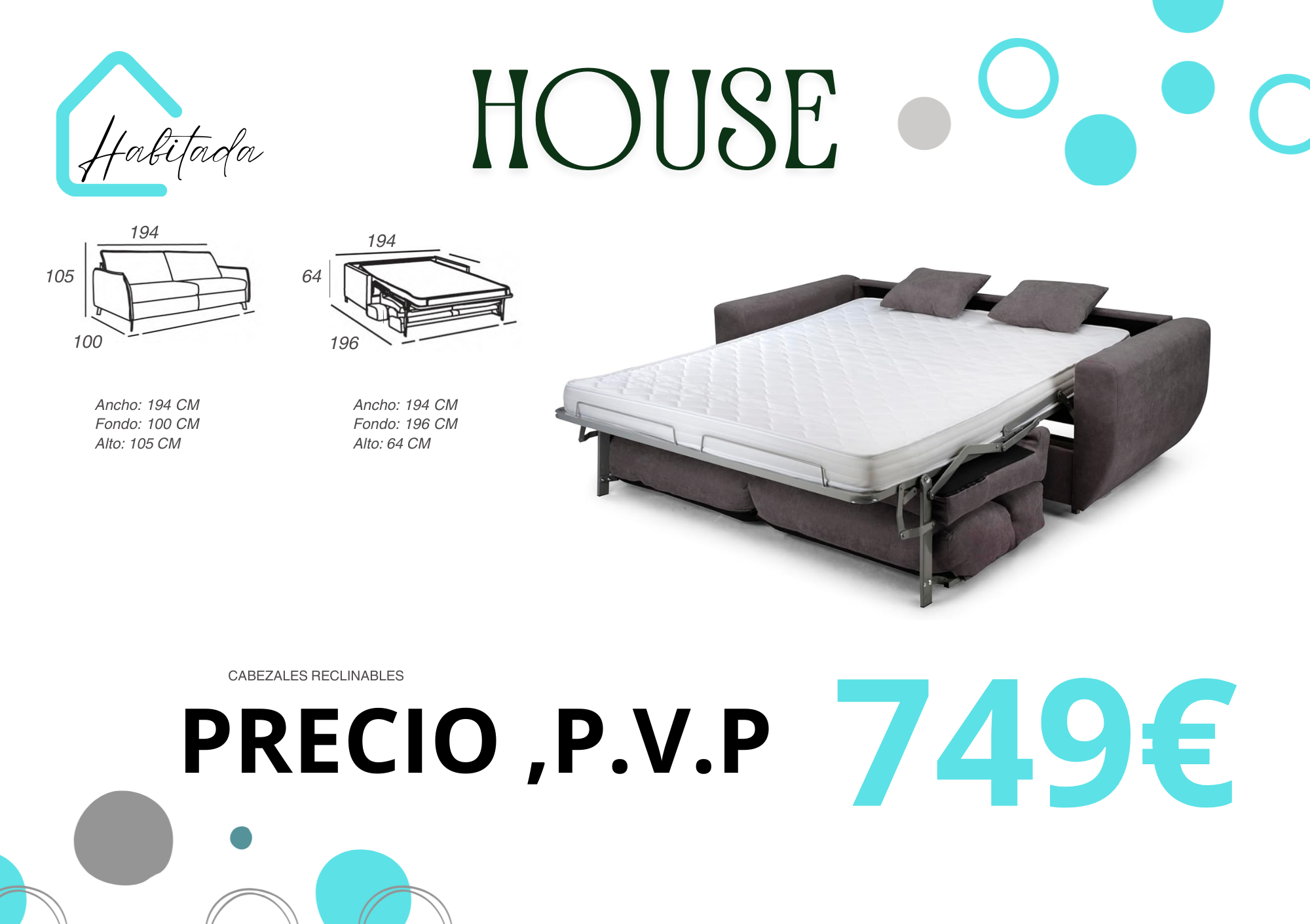 Sofá cama House