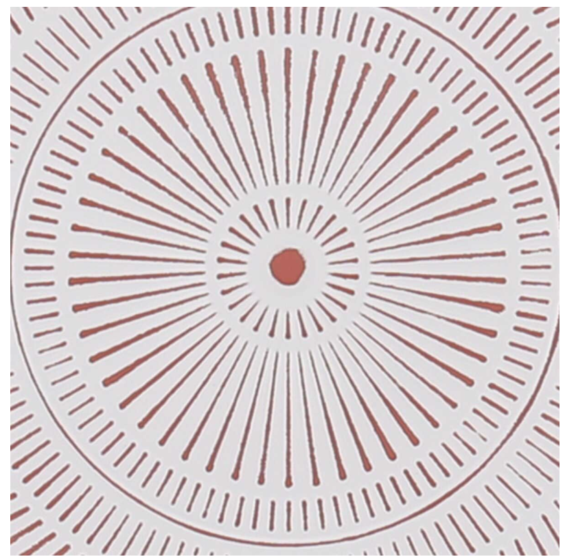 Cuadro geométrico concéntrico