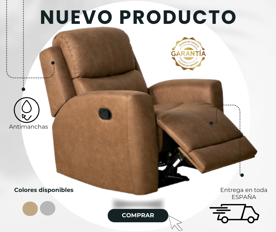 Sofá 1 plaza relax Alaska