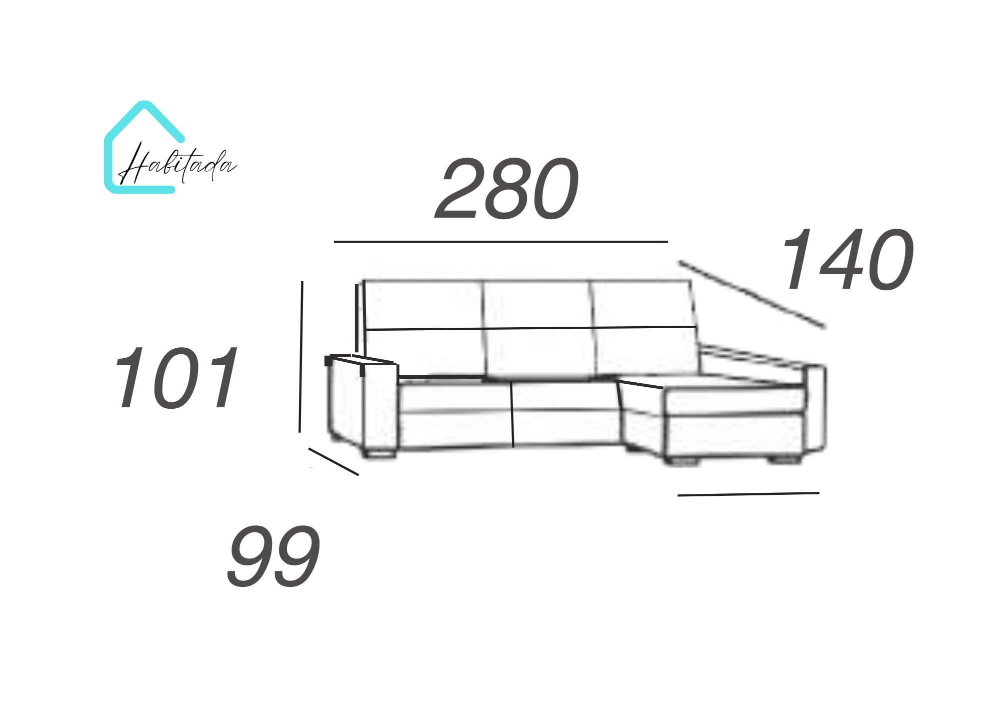 Chaiselongue Noelia deslizante