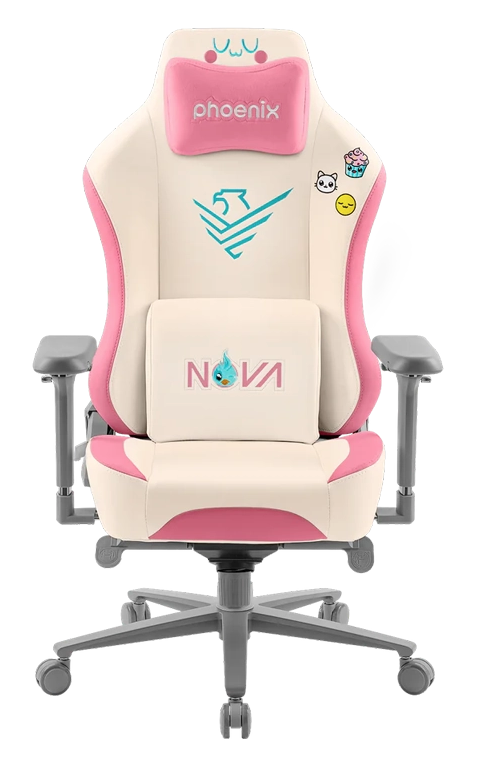 Silla Gaming Phoenix Nova Edition Cuero Crema